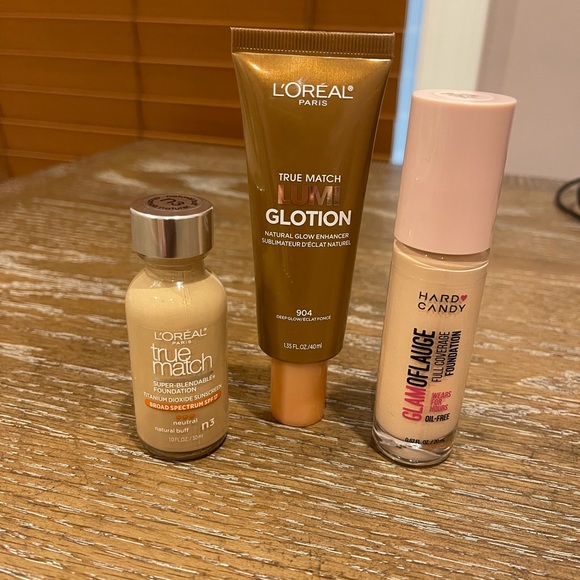 Loreal Glotion True Match Foundation Hard Candy Makeup Bundle Lot